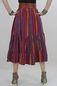 Vtg 70s Prairie Striped Southwestern Boho hippie T