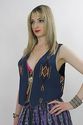 Vtg 70s Southwestern Boho woven EthnicTribal Vest 