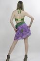 Vintage 70s Gypsy Boho purple Floral Hippie abstra