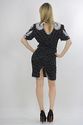 Vtg 80s silk sequin beaded encrusted Flapper deco 