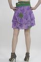 Vintage 70s Gypsy Boho purple Floral Hippie abstra