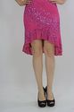 Vtg 80s hot pink sequin beaded flapper Art Deco Ha