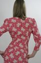  Vintage 80s pink Abstract Floral boho secretary m