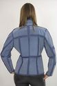 Vtg 70s Blue Suede Crochet Cutout Hippie Boho Jack