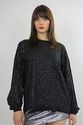 Vtg 90s sequin beaded party cocktail dress top tun