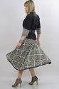 Vintage 80s Hippie Boho Geometric ethnic maxi dres