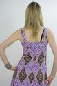 Vintage 70s purple Bold Abstract Geometric Hippie 