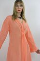 Vintage 70s Sheer lace Grecian Goddess Boho hippie