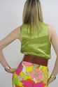 Vintage 70s Boho Prairie Hippie Draped Gold Velvet