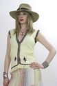 Vtg 70s ethnic tribal embroidery woven top vest ja