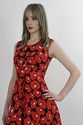 Vintage 60s 70s Hippie Boho Party maxi dress Abstr