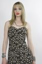 Vintage 90s Grunge mini floral Draped Boho Dolly M