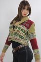 Vintage 80s ethnic tribal southwestern boho croppe