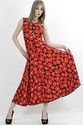 Vintage 60s 70s Hippie Boho Party maxi dress Abstr