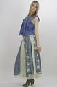 Vtg 70s Draped Patchwork Hippie Boho Prairie Maxi 