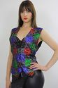 Vtg 80s Encrusted flapper deco sequin beaded party
