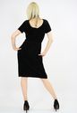  Vintage 60s Mod Dolly black wiggle burnout velvet