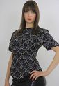 Vtg 80s irridescent sequin beaded metallic party d