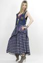 Vtg 70s Southwestern Boho woven EthnicTribal Vest 
