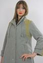Vintage 70s BOHO Hippie MOD color block wool coat 