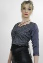 Vtg 90s silk deco embroidered beaded party dress c