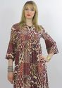 Vintage 70s India Ethnic tribal Gypsy patchwork Hi