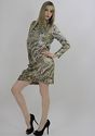 Vtg 80s Metallic Art Deco Sequin encrusted beaded 