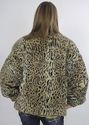 Vtg 70s BOHO hippie spotted faux fur glam coat jac
