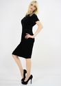  Vintage 60s Mod Dolly black wiggle burnout velvet