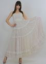 Vintage 70s Gunne Sax tiered sheer mini floral boh