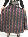 Vintage 70s boho hippie party maxi dress skirt pat
