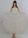 Vintage 70s Gunne Sax tiered sheer mini floral boh