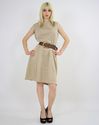  Vintage 60s Boho secretary mod dolly mini Dress s