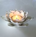 Lotus Candle Holder and Amethyst Gemstone Massage 