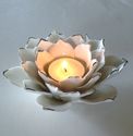 Lotus Candle Holder and Amethyst Gemstone Massage 