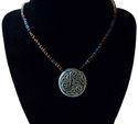 Celtic Triquetra Talisman Bead Necklace Reiki Char