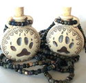 Wolf Dog Paw Aromatherapy Pendant Necklace