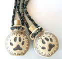 Wolf Dog Paw Aromatherapy Pendant Necklace