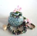 Dragonfly Raku Tachyon-energized Aromatherapy Pend