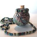 Dragonfly Raku Tachyon-energized Aromatherapy Pend