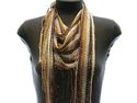 Soft shimmer scarf  fall autumn colors