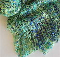 Fair Trade Woven Infinity Scarf Royal Blue, Emeral