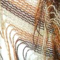 Soft shimmer scarf  fall autumn colors