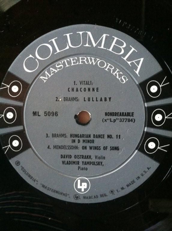 David Oistrakh / Lev Oborin/ Vladimir Yampolsky- B