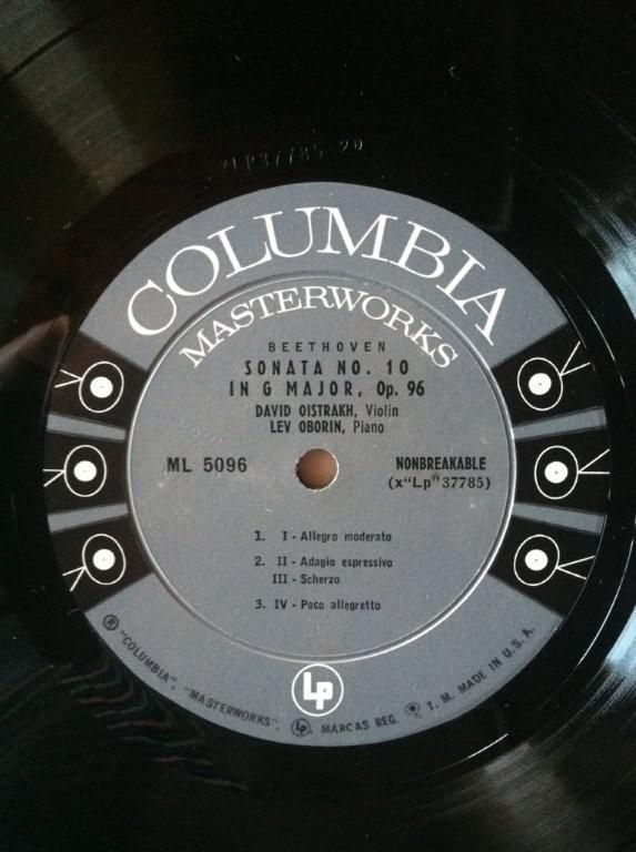 David Oistrakh / Lev Oborin/ Vladimir Yampolsky- B