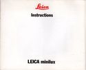 Leica Minilux Instruction Book