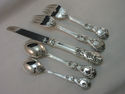 FB Rogers French Rose Silverplate 5pc Place Settin