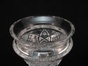 Cut Crystal Huge 13 1/2" T Covered Compote Pressed