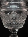 Cut Crystal Huge 13 1/2" T Covered Compote Pressed