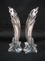 2 Lenox Candle Candlesticks Falling Star Pair Lead